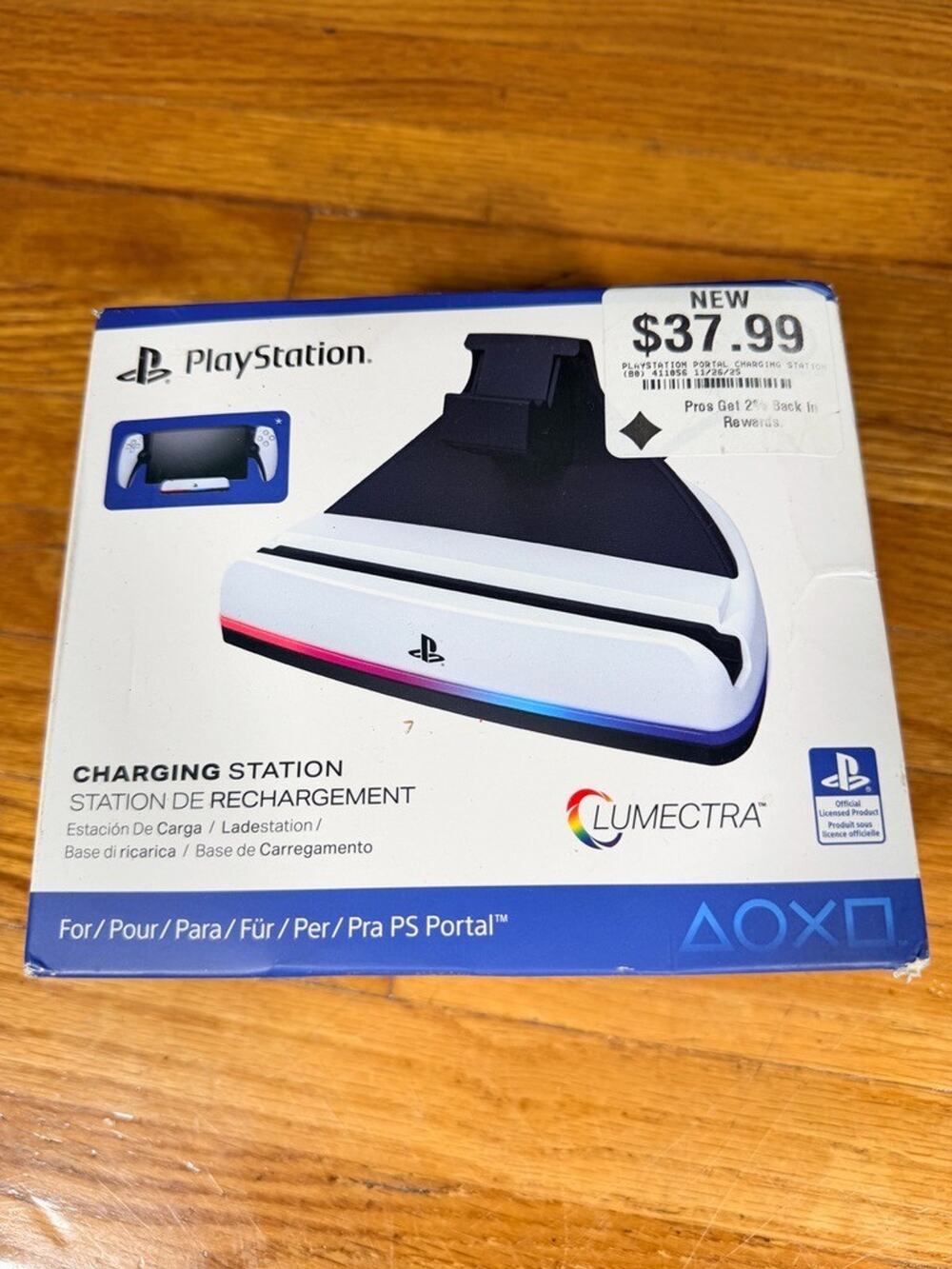 PowerA Lumectra Charging Station Dock for PlayStation Portal New Sealed